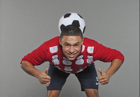 Arsenal players get in festive spirit with Christmas jumpers