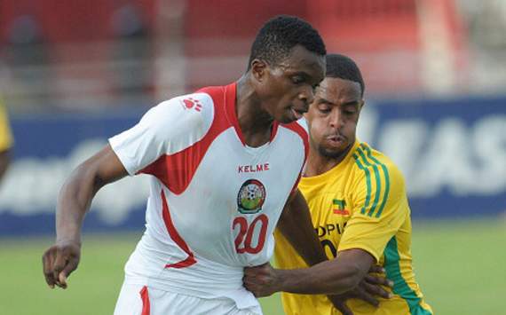 Kenya striker Edwin Lavasta v Ethiopia (Cecafa) 12092014