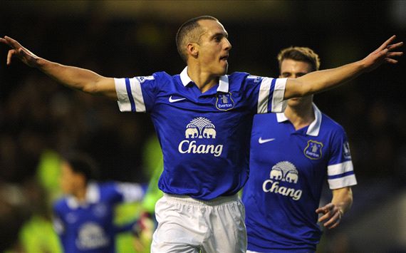 Leon Osman Everton Fulham Premier League