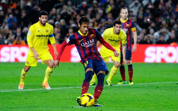 Neymar Barcelona Villarreal La Liga 12142013