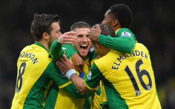 Gary Hooper Norwich City Swansea City Premier League
