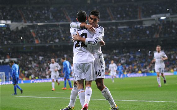 Angel Di Maria Casemiro Real Madrid Olimpic Xativa Copa del Rey 12182013