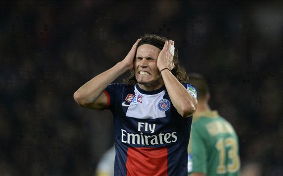 Edinson Cavani Paris SG AS Saint-Etienne Coupe de la Ligue 12182013