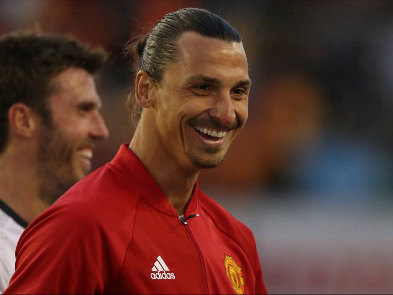 Ibrahimovic shows off his HUGE pike catch after his stunner for Manchester United