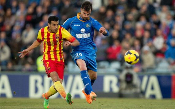 Pedro Rodriguez Juan Valera Getafe Barcelona La Liga 12222013