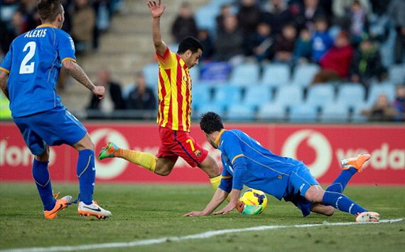 Pedro Rodriguez Getafe Barcelona La Liga 12222013