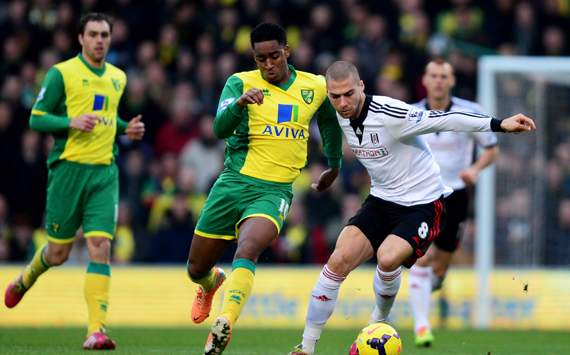 Pajtim Kasami Leroy Fer Norwich City Fulham Premier League