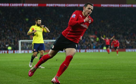 Jordon Mutch Cardiff City Sunderland Premier League 12282014