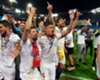 Sevilla celebrate winning the Europa League