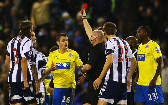 Mathieu Debuchy West Bromwich Albion v Newcastle United - Premier League 01012014