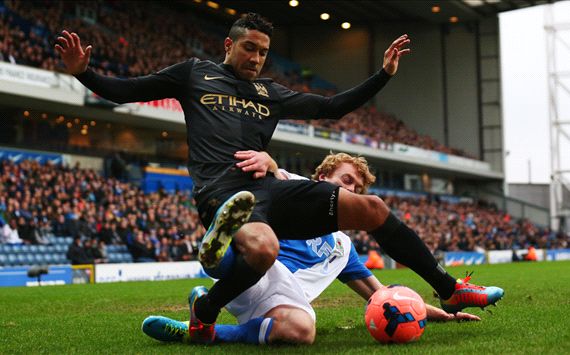 Chris Taylor Gael Clichy Blackburn Rovers Manchester City FA Cup