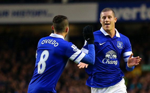 Ross Barkley Bryan Oviedo Everton Queens Park Rangers FA Cup