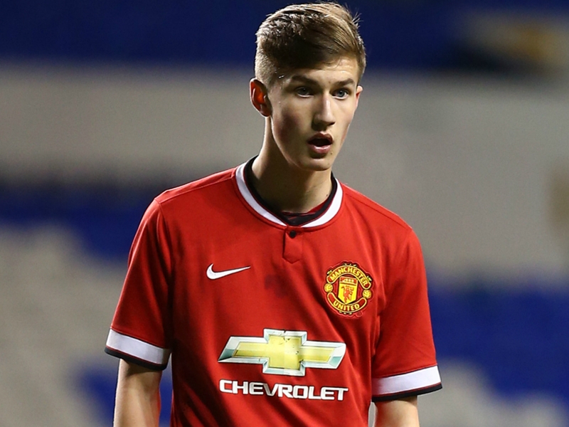 Man Utd starlet Gribbin scores wonder goal against Barca - and celebrates like Ronaldo!