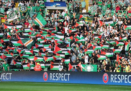 UEFA fine Celtic for Palestine flags