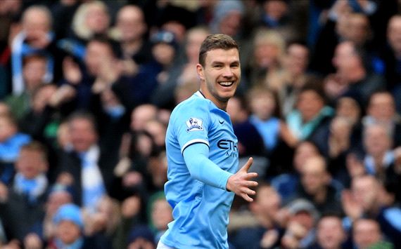 Edin Dzeko Manchester City Cardiff City Premier League 18012014