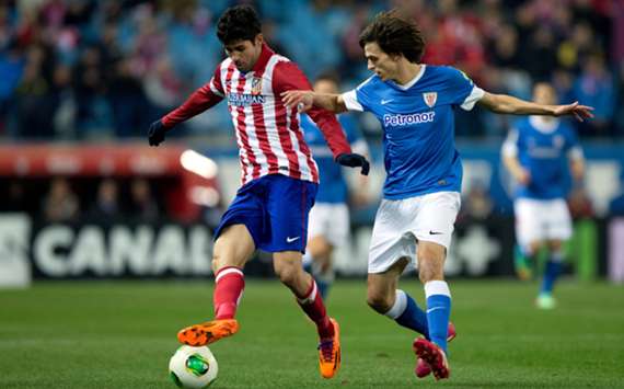 Diego Costa in action against Athletic Bilbao