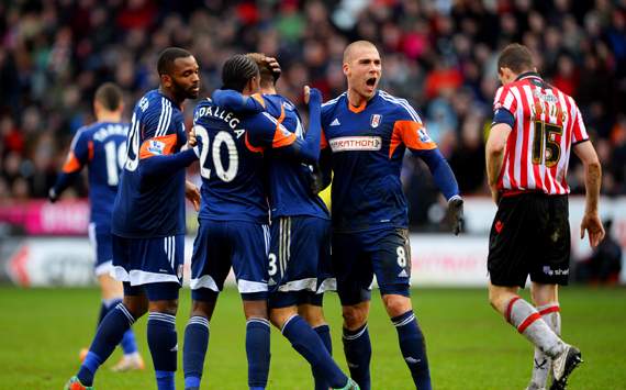 Hugo Rodallega Pajtim Kasami Sheffield United Fulham FA Cup Fourth Round 01262014
