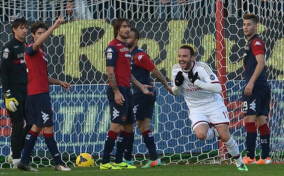 Giampaolo Pazzini Cagliari Milan Serie A 01262014
