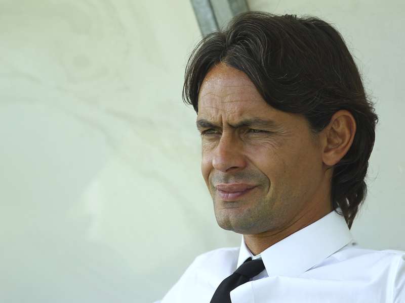 Milan youth team coach Filippo Inzaghi