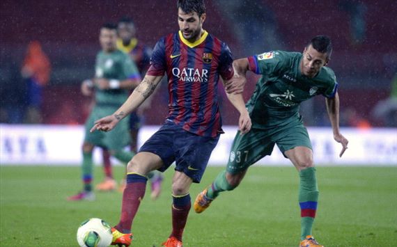 Cesc Fabregas Camarasa Barcelona Levante 01292014