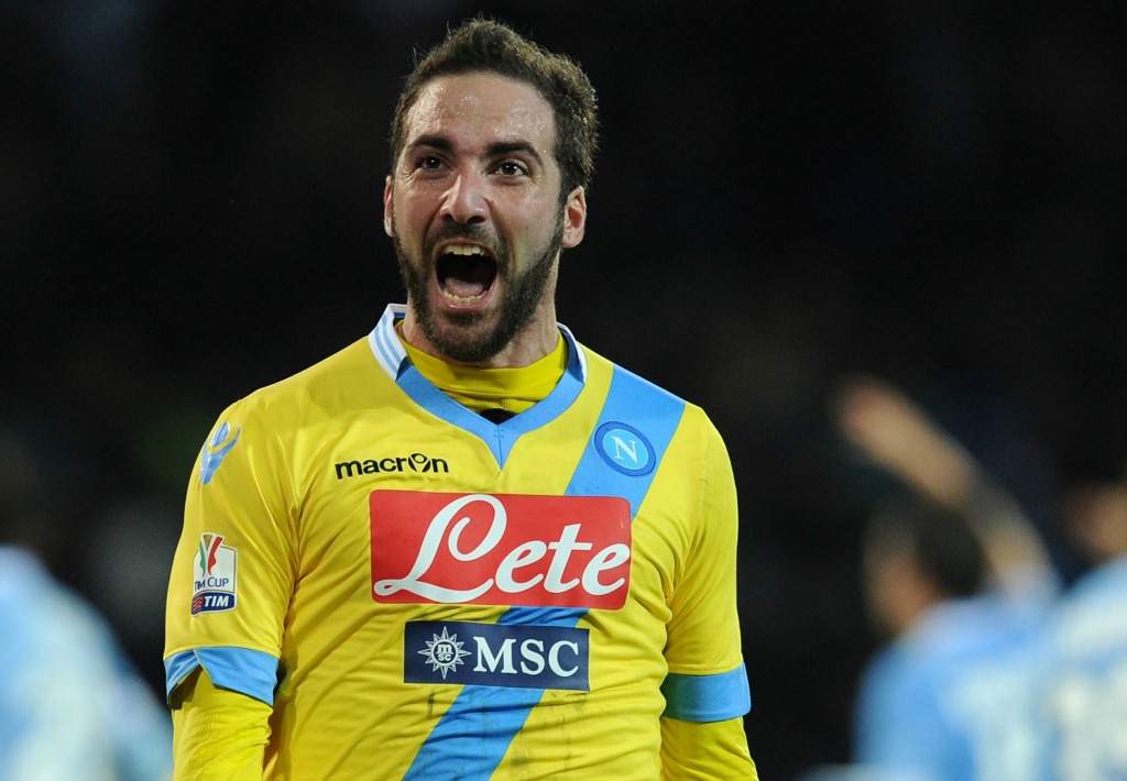 GONZALO HIGUAIN NAPOLI LAZIO COPPA ITALIA 29012014
