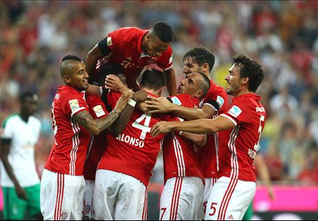 Lewa hat-trick gets Bayern off to a flier