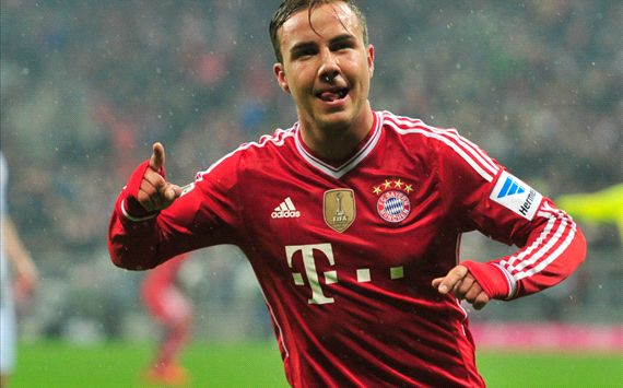 MARIO GOTZE FC BAYERN FRANKFURT BUNDESLIGA 02022014