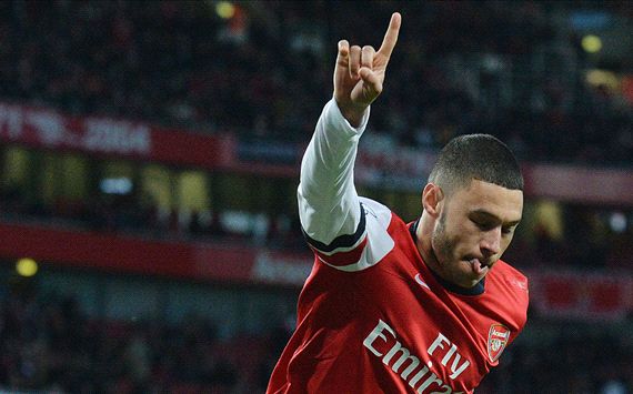 Alex Oxlade-Chamberlain Arsenal Crystal Palace EPL 02022014