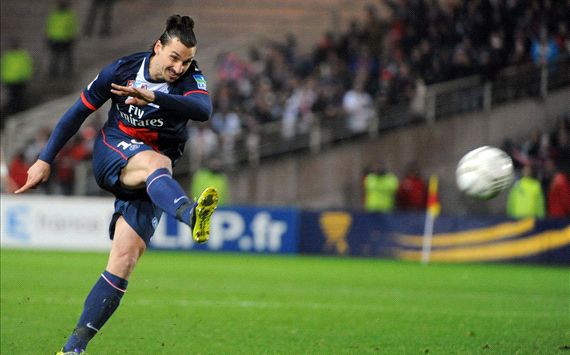 ZLATAN IBRAHIMOVIC NANTES PSG COUPE DE LA LIGUE 02042014