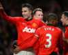 Robin van Persie celebrates for Manchester United