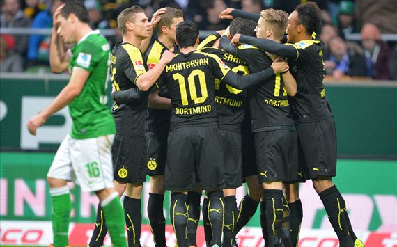 Dortmund jubelt gegen Bremen