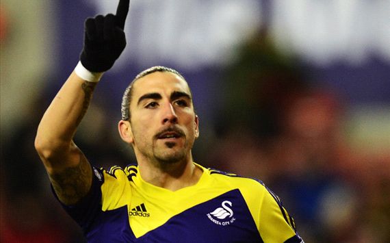 Chico Flores Stoke City Swansea City English Premier League 02122014