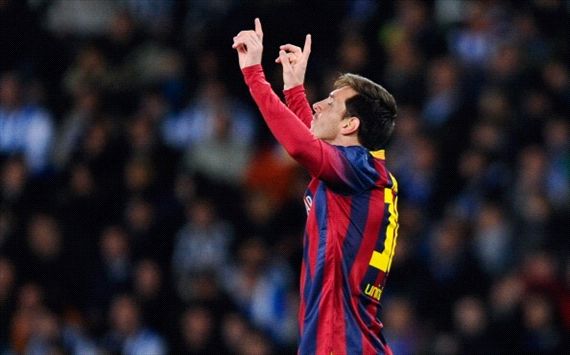 Lionel Messi Real Sociedad Barcelona Copa del Rey 02122014