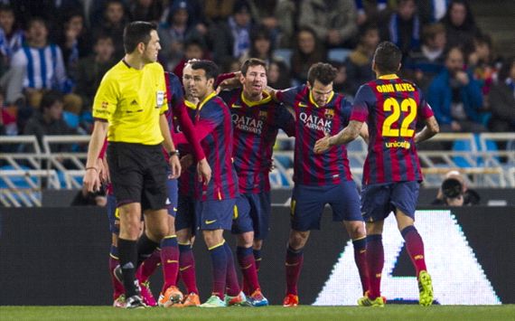 Lionel Messi Real Sociedad Barcelona Copa del Rey 02122014