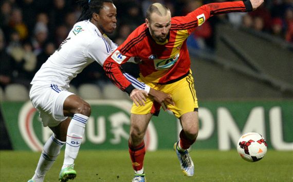 Danijel Ljuboja Bakary Kone Lyon Lens Coupe de France 02132014
