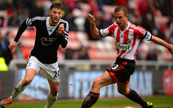 Adam Lallana Lee Cattermole Sunderland Southampton FA Cup 02152014