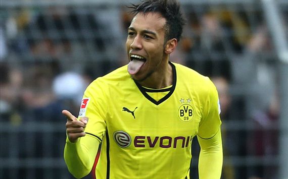 PIERRE EMERICK AUBAMEYANG BORUSSIA DORTMUND EINTRACHT FRANKFURT BUNDESLIGA 02152014