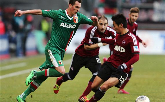 FC Augsburg - 1. FC Nürnberg Bundesliga 02162014