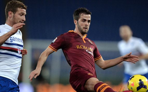 Miralem Pjanic Roma Sampdoria Serie A 02162014