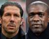 Atletico Madrid head coach Diego Simeone and Milan boss Clarence Seedorf