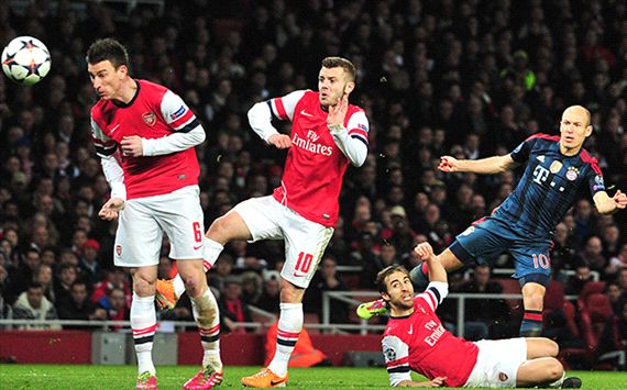 Arjen Robben Bayern Munich Arsenal Champions League 02192014