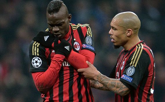 Mario Balotelli Nigel De Jong Milan
