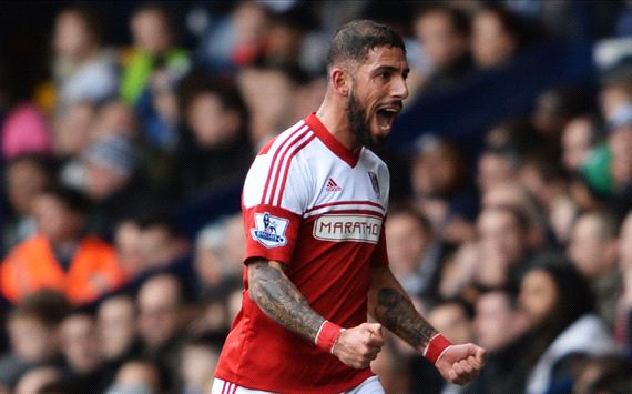 Ashkan Dejagah West Bromwich Albion Fulham Premier League 21022014