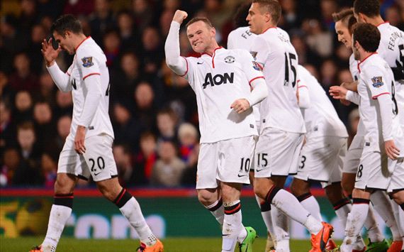 Wayne Rooney Crystal Palace Manchester United English Premier League 02222014