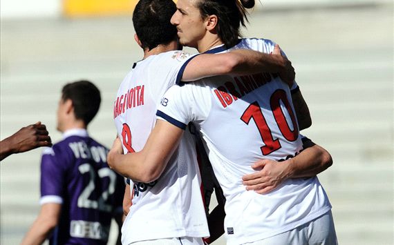 Zlatan Ibrahimovic Toulouse Paris SG Ligue 1 02232014