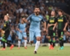 Aguero hat-trick helps majestic Man City respond to Barca rout
