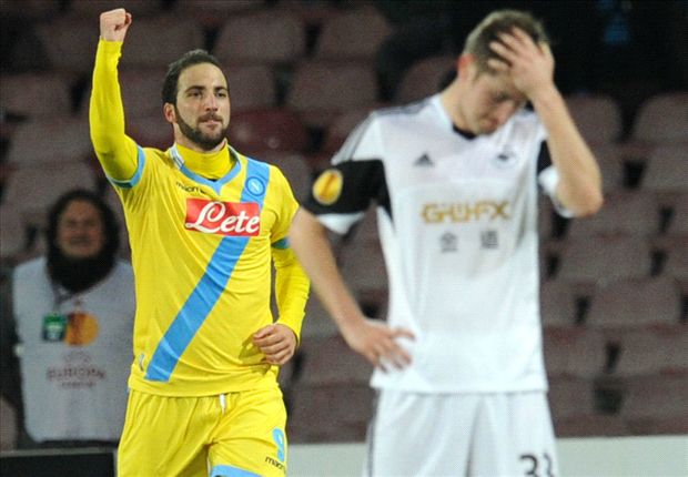 Higuain: Napoli struggled when Swansea equalised