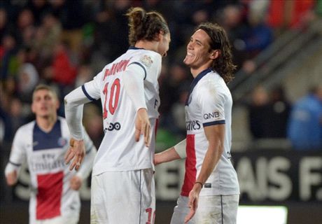 Al-Khelaifi hails 'efficient' strike partners Ibrahimovic and Cavani