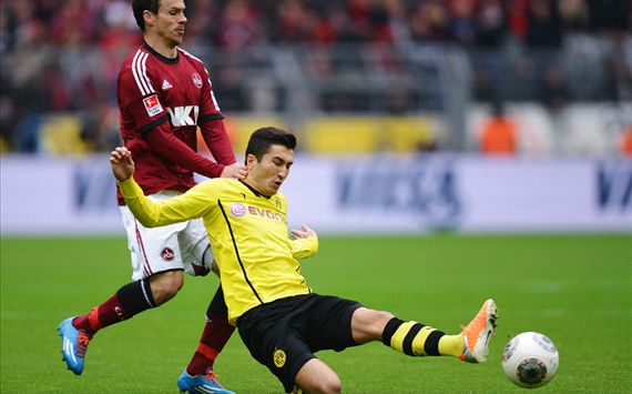 FEULNER NURI SAHIN DORTMUND NURNBERG BUNDESLIGA 03012014