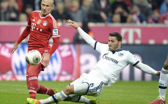 Bayern Munich - Schalke Arjen Robben Sead Kolasinac Bundesliga 03012014
